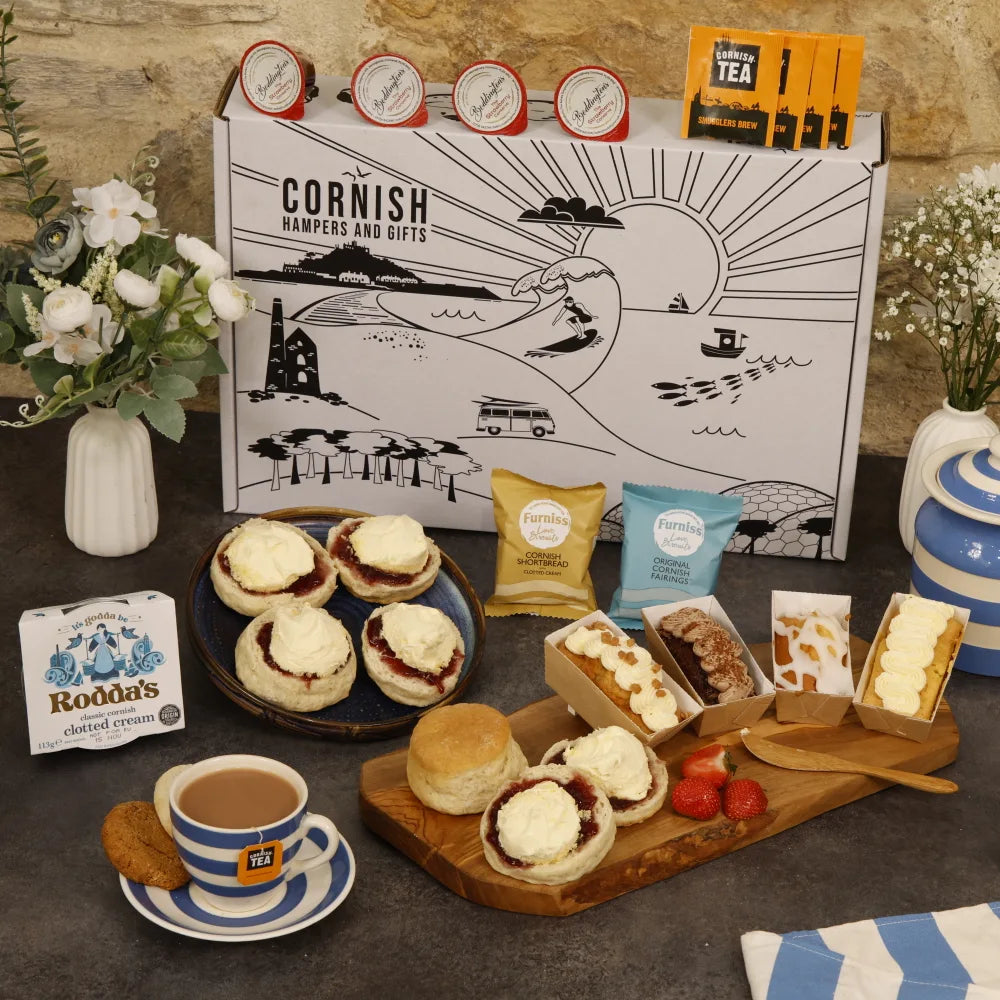 Afternoon Cream Tea for 4 Hamper Tea Towel