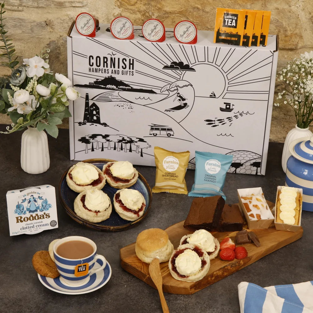 Cream Tea & Cakes Hamper Tea Towel