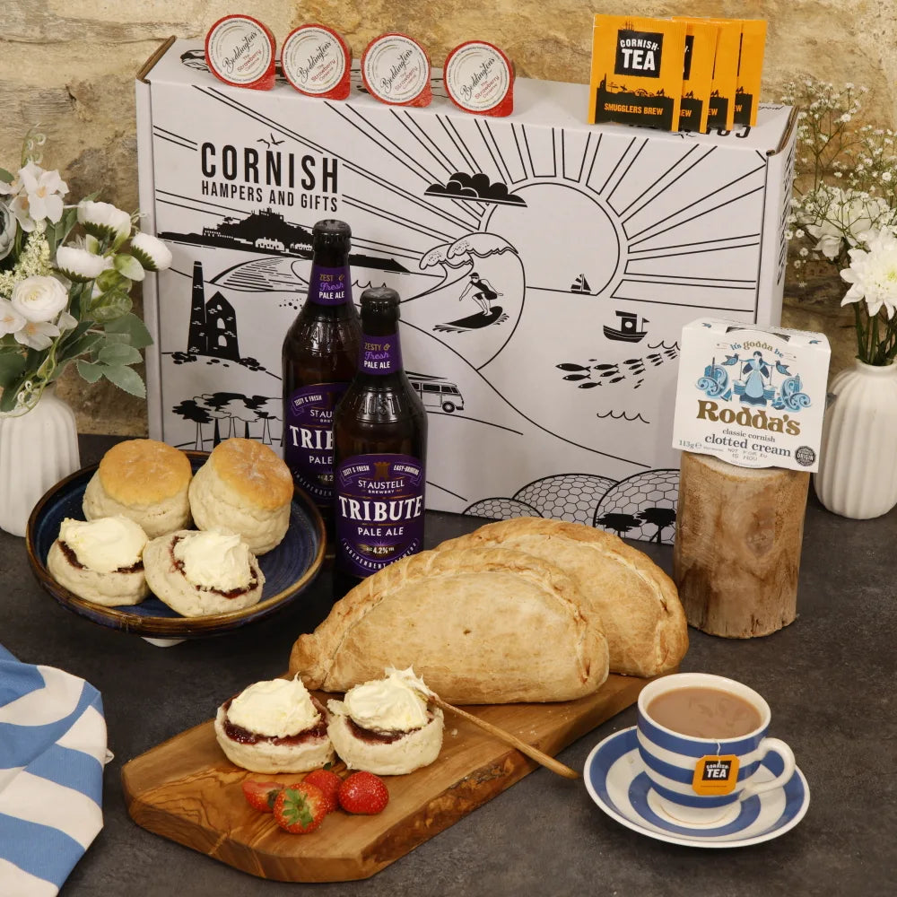 Pasty & Ale Cream Tea Hamper Tea Towel