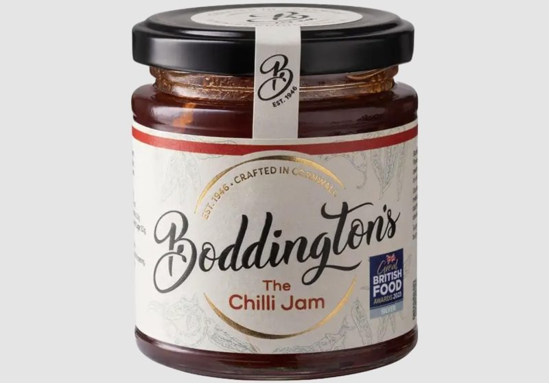 Sweet and spicy Cornish jam with chilli flavour