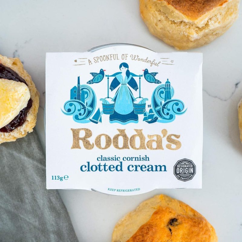 Authentic Rodda’s clotted cream from Cornwall