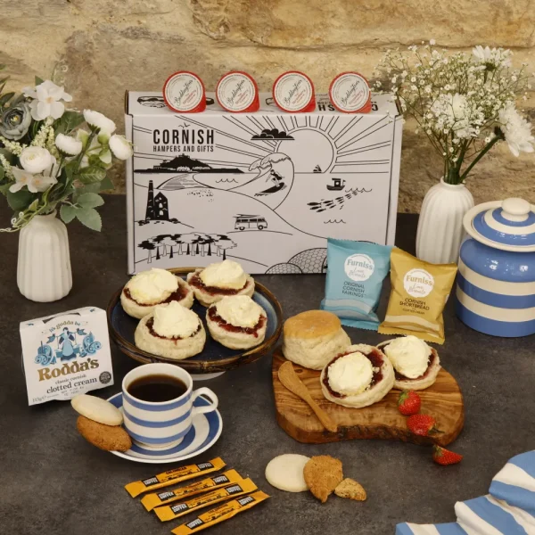 Coffee Cream Tea Hamper Tea Towel