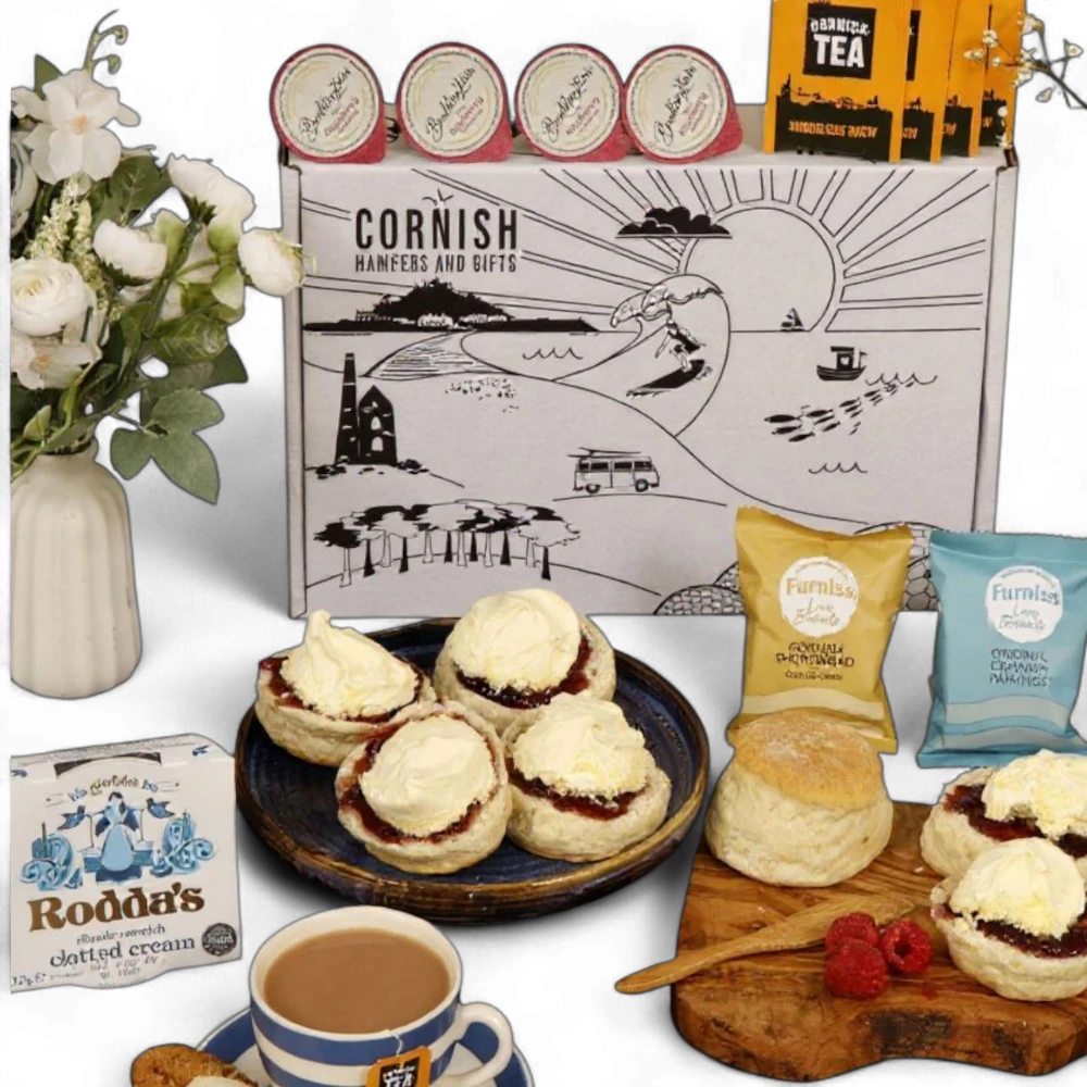Selection of Cornish cream teas available for UK delivery