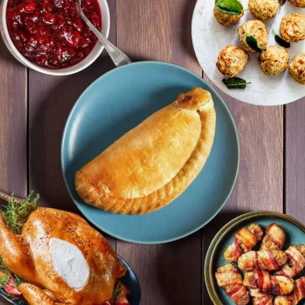 Christmas Turkey & Cranberry Pasty